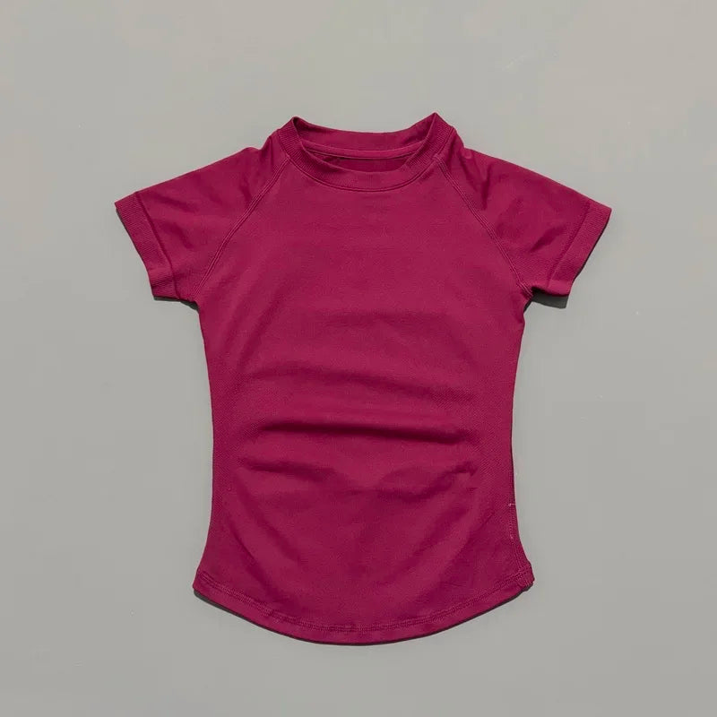 ApexFit Women’s Seamless Short Sleeve Sports Top | Breathable Gym, Running & Yoga Workout T-Shirt