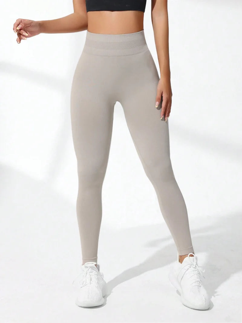 ApexFit Women’s Seamless High Waisted Yoga Leggings | Stretchy Breathable Gym & Workout Pants