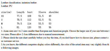 Women's High Waist Lace-Up PU Jacket