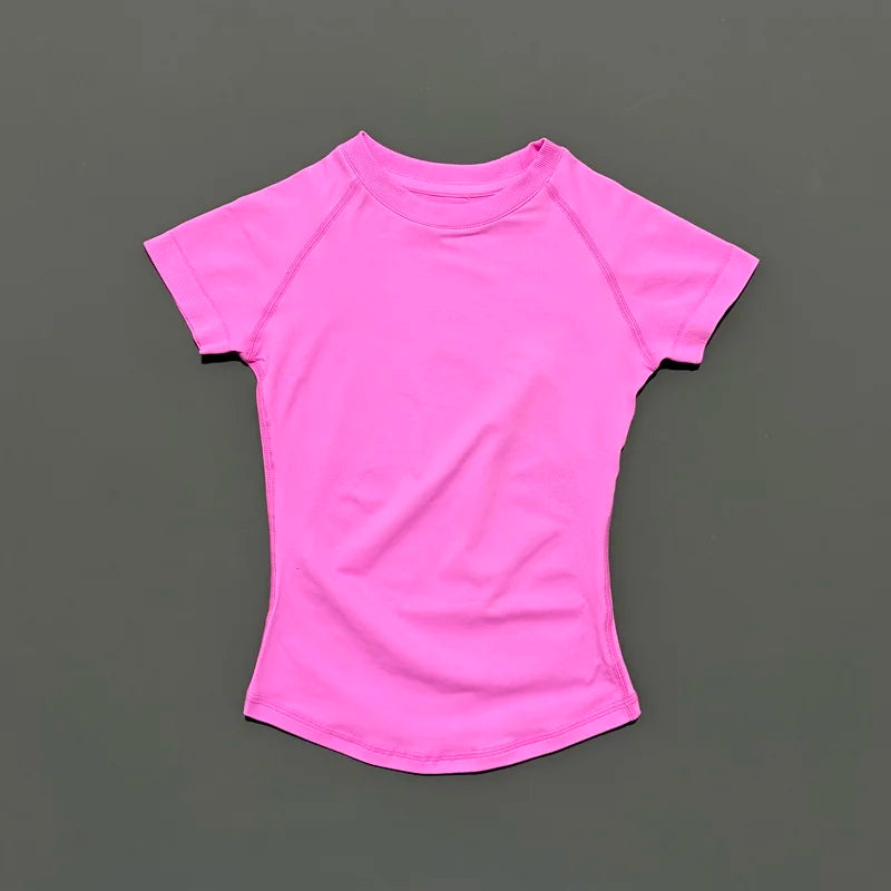 ApexFit Women’s Seamless Short Sleeve Sports Top | Breathable Gym, Running & Yoga Workout T-Shirt