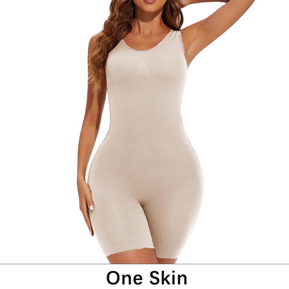 Full Body Shapewear Bodysuit – Tummy Control & Seamless Sculpting Shorts | ApexFit