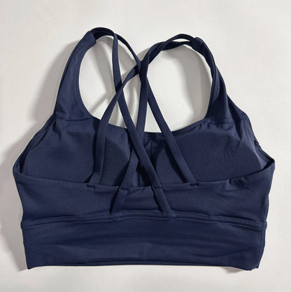 ApexFit Women’s Cross Back Sports Bra with Removable Pads | High Support Gym, Running & Yoga Top
