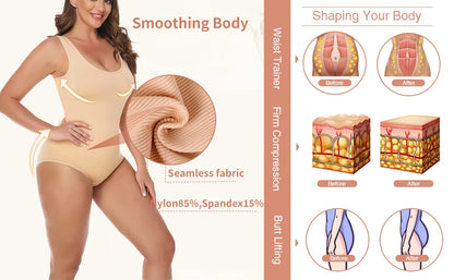 P lus Size Seamless Shapewear Bodysuit | ApexFit