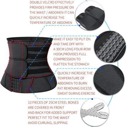 ApexFit SculptFit™ Steel Bone Waist Trainer Corset — Maximum Compression Shapewear