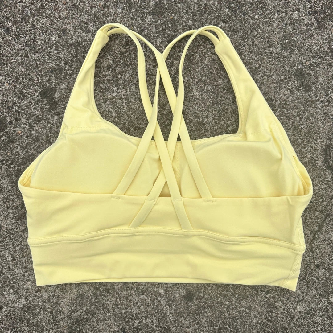 ApexFit Women’s Cross Back Sports Bra with Removable Pads | High Support Gym, Running & Yoga Top
