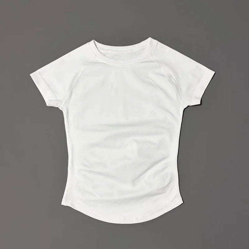 ApexFit Women’s Seamless Short Sleeve Sports Top | Breathable Gym, Running & Yoga Workout T-Shirt