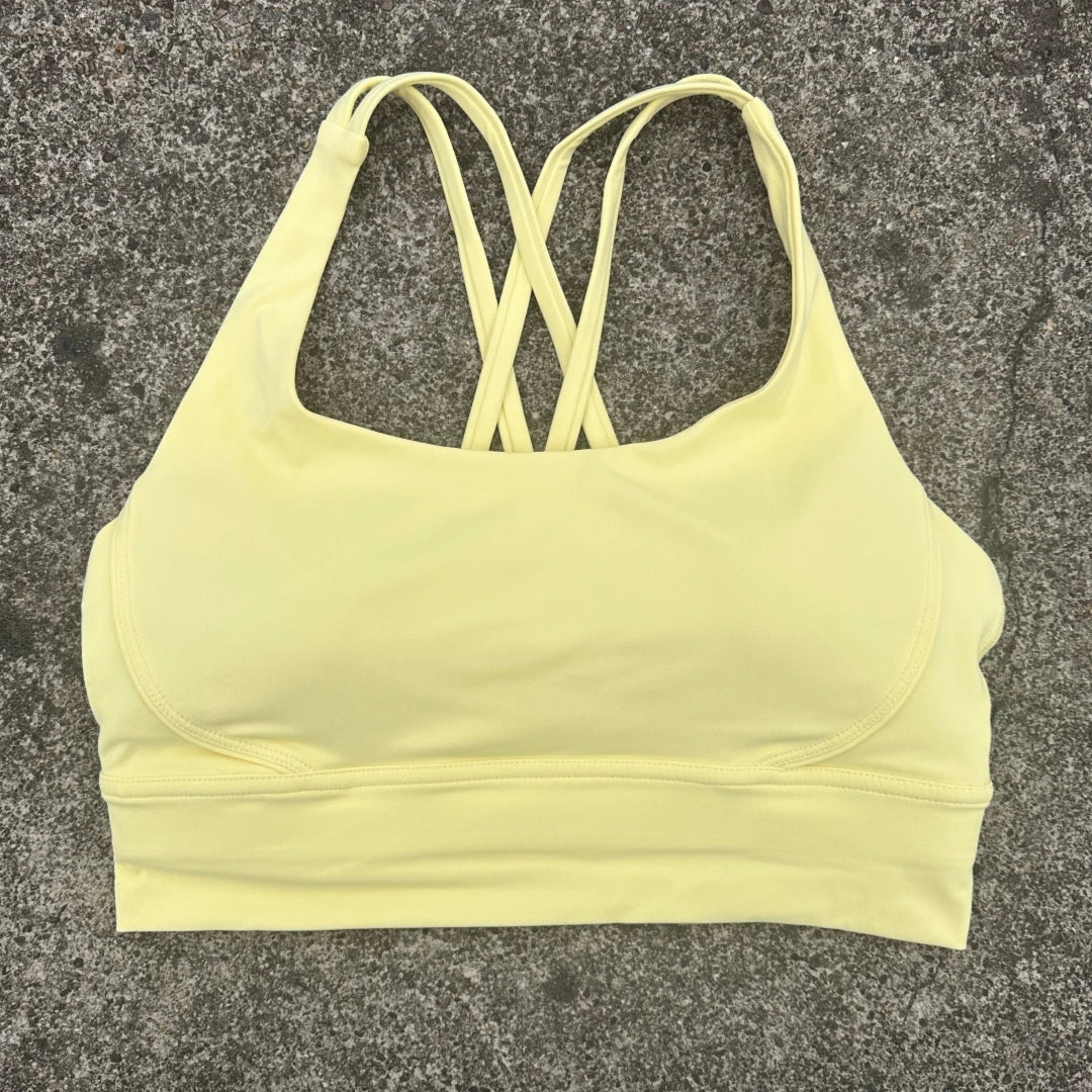 ApexFit Women’s Cross Back Sports Bra with Removable Pads | High Support Gym, Running & Yoga Top