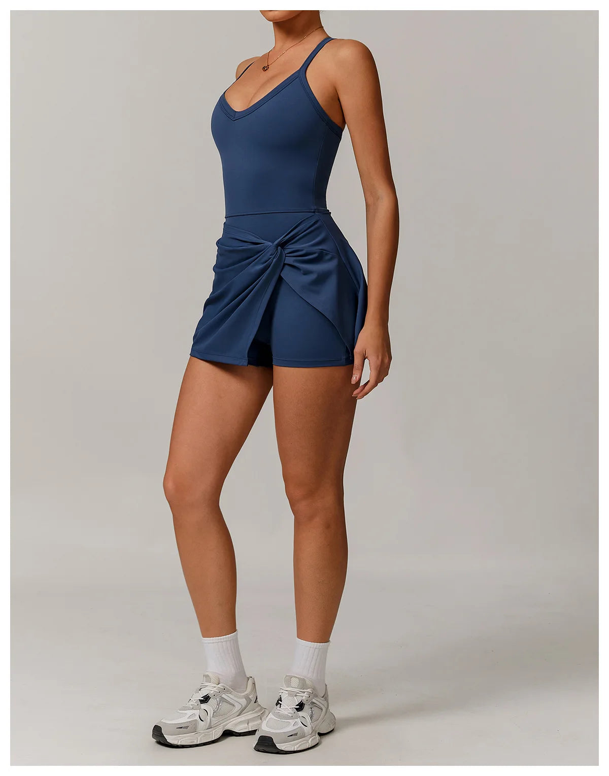 ApexFit Women’s Tennis Dress with Built-In Shorts & Pockets | Breathable Sleeveless Golf & Sports Dress