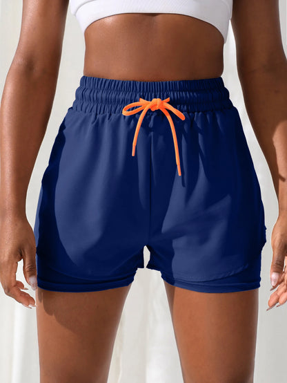 ApexFit Women’s High Waisted 2-in-1 Yoga Shorts | Running, Gym & Training Activewear Shorts