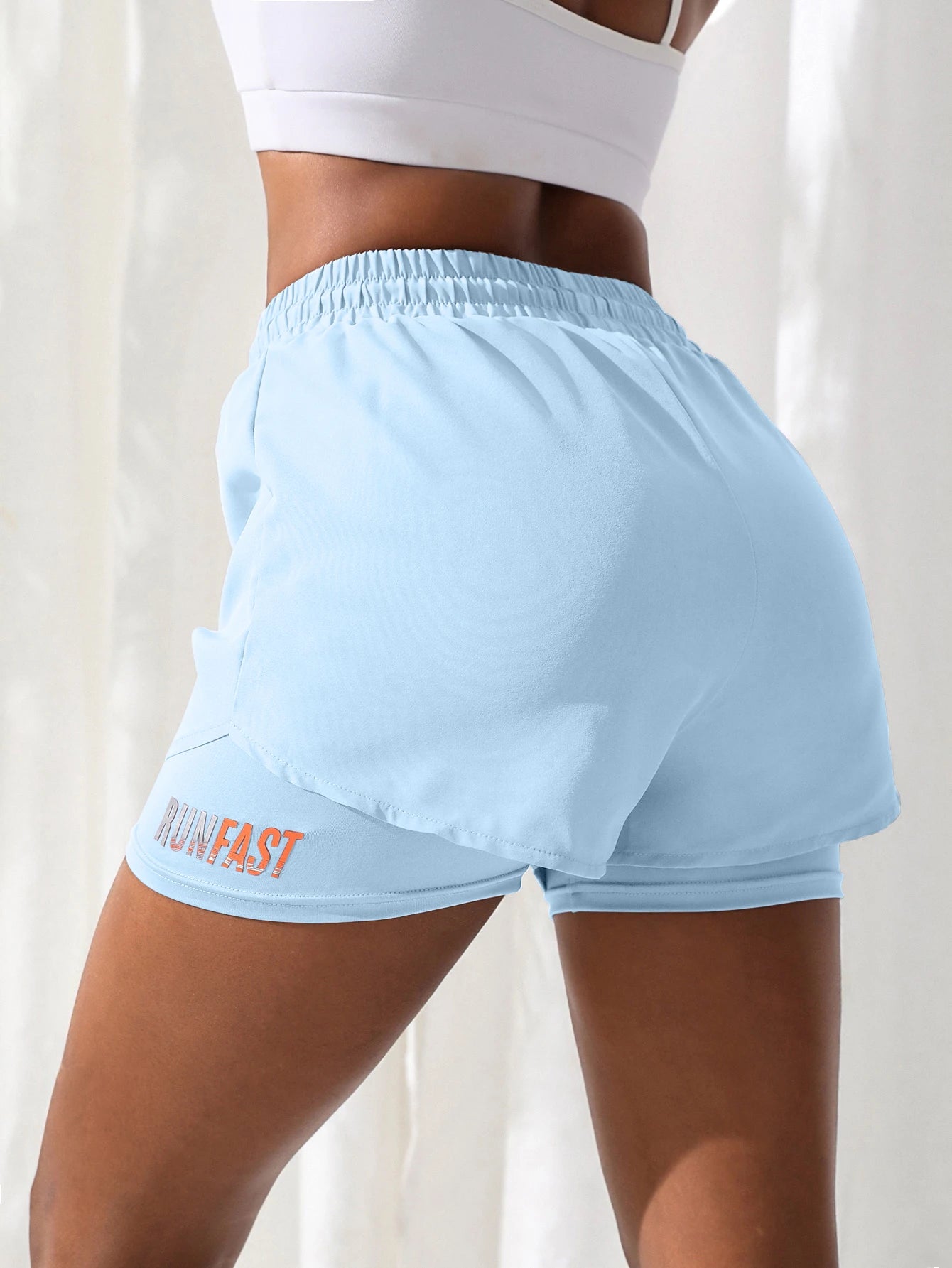 ApexFit Women’s High Waisted 2-in-1 Yoga Shorts | Running, Gym & Training Activewear Shorts