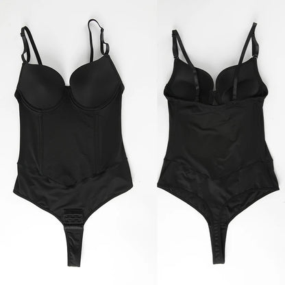 ApexFit SteelBone™ Full Body Shaper — Thong Bodysuit with Tummy Control & Back Support