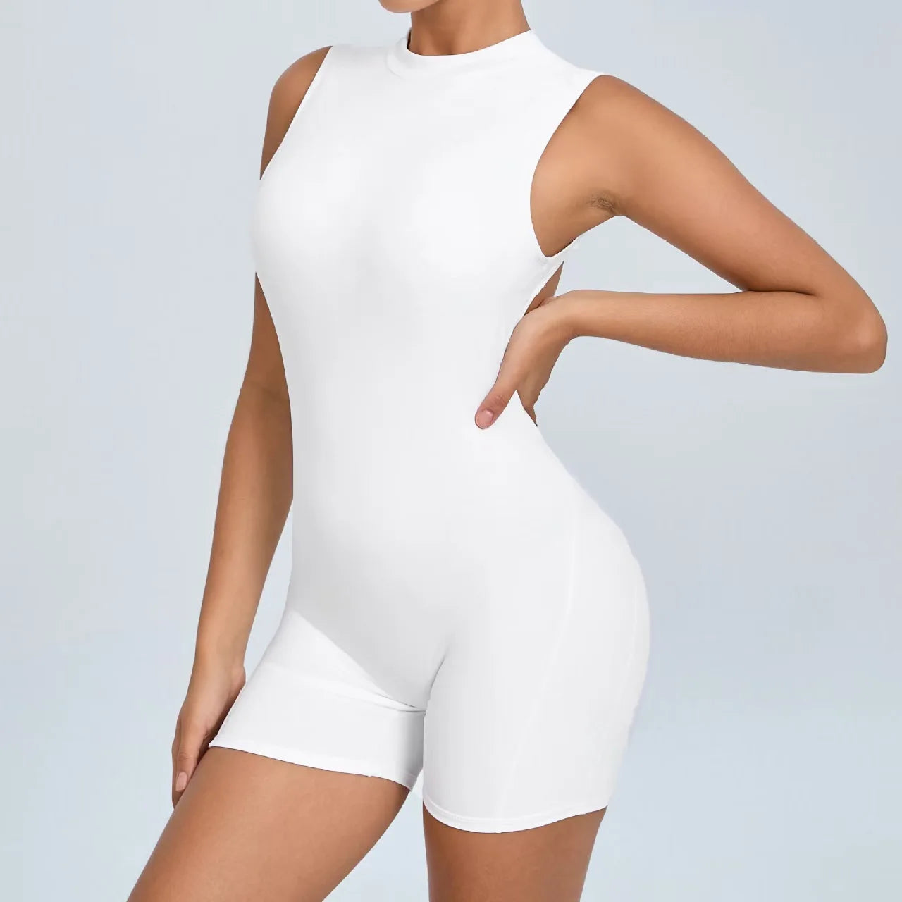 ApexFit Women’s Sleeveless Fitness Jumpsuit | Backless Yoga Bodysuit for Gym, Workout & Activewear