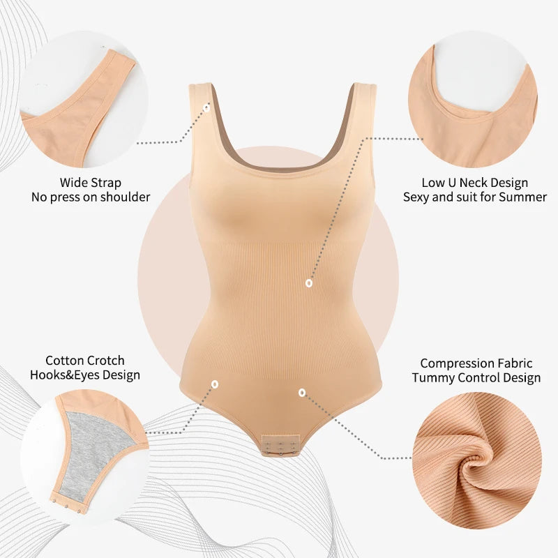 P lus Size Seamless Shapewear Bodysuit | ApexFit