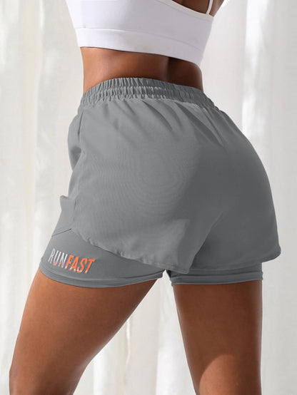 ApexFit Women’s High Waisted 2-in-1 Yoga Shorts | Running, Gym & Training Activewear Shorts