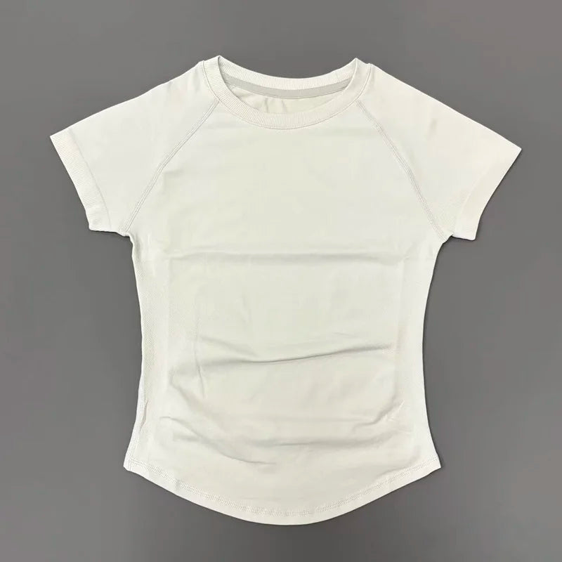 ApexFit Women’s Seamless Short Sleeve Sports Top | Breathable Gym, Running & Yoga Workout T-Shirt