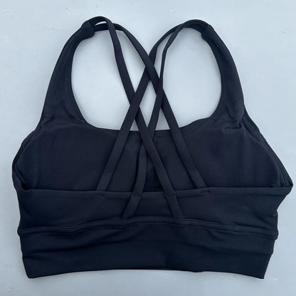 ApexFit Women’s Cross Back Sports Bra with Removable Pads | High Support Gym, Running & Yoga Top