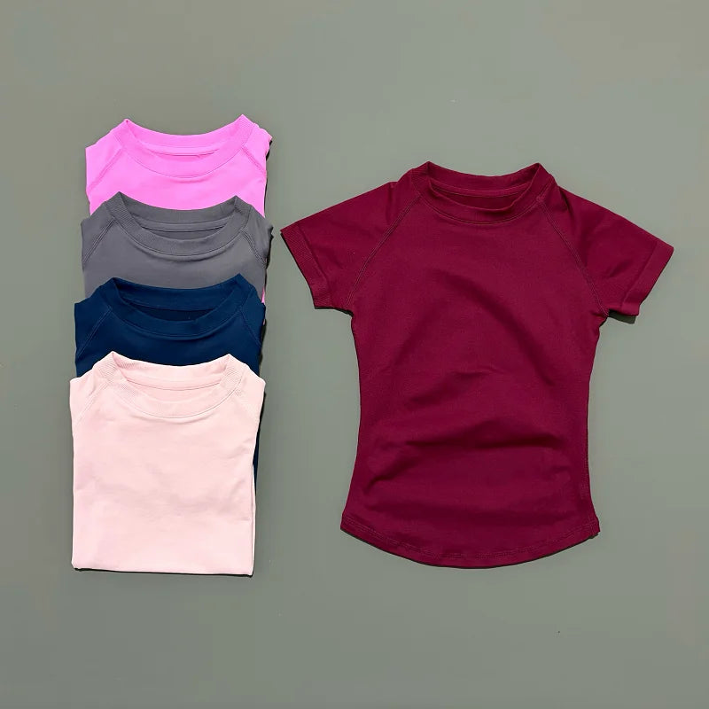 ApexFit Women’s Seamless Short Sleeve Sports Top | Breathable Gym, Running & Yoga Workout T-Shirt
