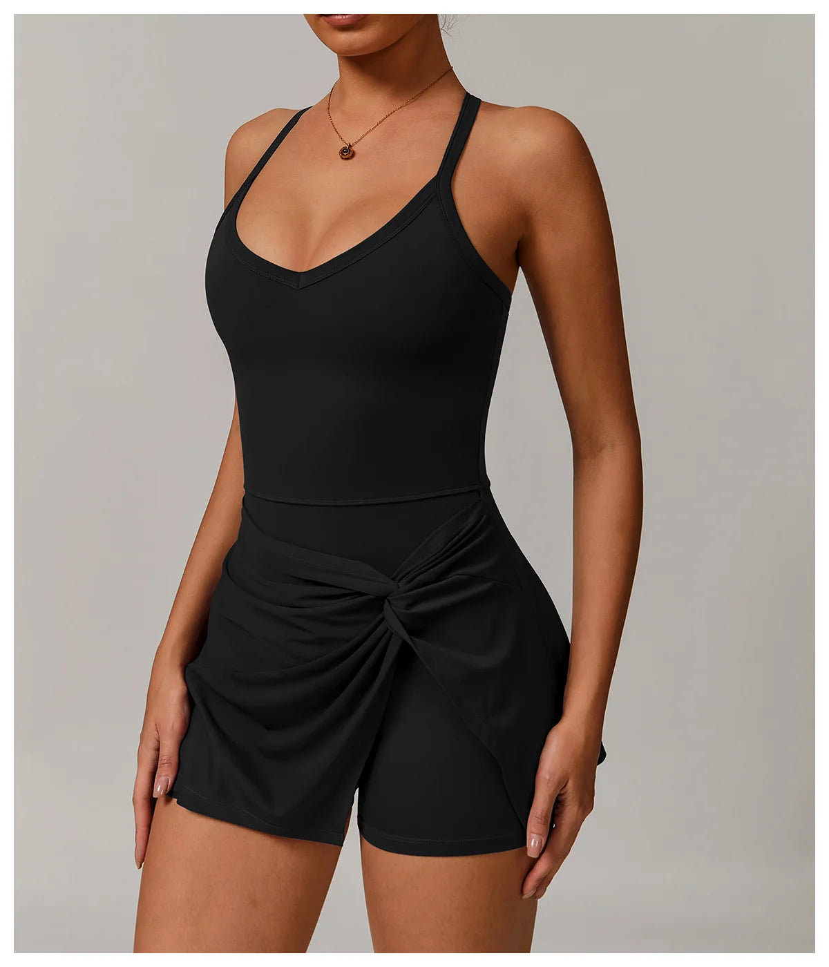 ApexFit Women’s Tennis Dress with Built-In Shorts & Pockets | Breathable Sleeveless Golf & Sports Dress