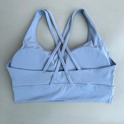 ApexFit Women’s Cross Back Sports Bra with Removable Pads | High Support Gym, Running & Yoga Top