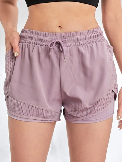 ApexFit Women’s 2-in-1 Sports Shorts with Pockets | Running, Gym & Yoga Training Shorts