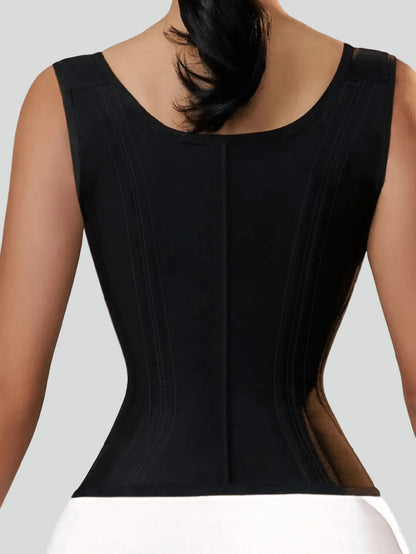 ApexFit LatexFlex™ Waist Trainer Corset — Zipper & Hook Slimming Girdle