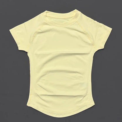 ApexFit Women’s Seamless Short Sleeve Sports Top | Breathable Gym, Running & Yoga Workout T-Shirt