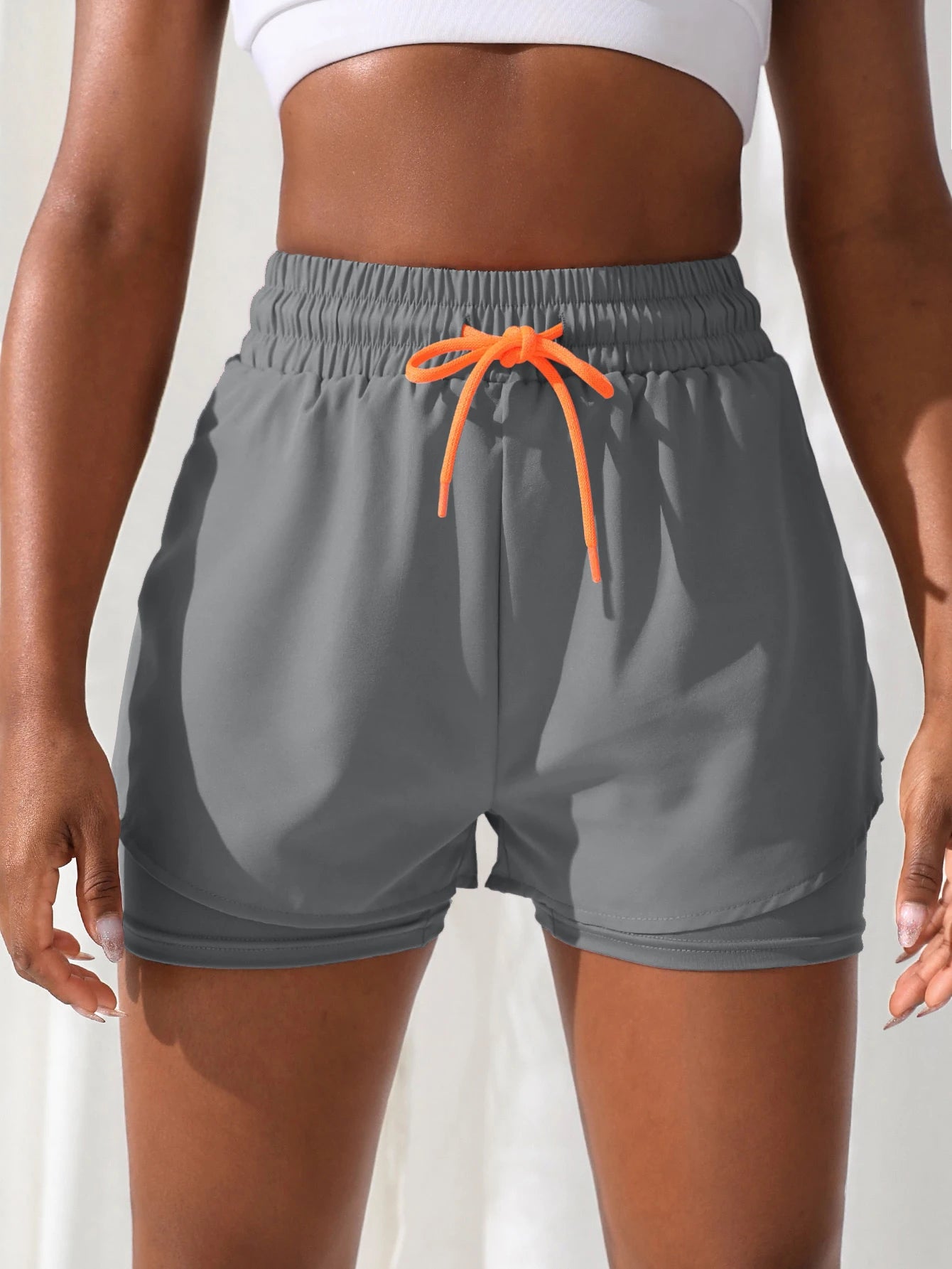ApexFit Women’s High Waisted 2-in-1 Yoga Shorts | Running, Gym & Training Activewear Shorts