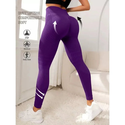ApexFit Women’s High Waisted 3D Textured Leggings | Sculpting Gym, Fitness & Yoga Workout Pants