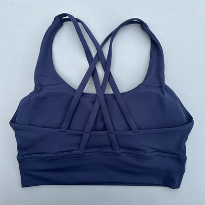 ApexFit Women’s Cross Back Sports Bra with Removable Pads | High Support Gym, Running & Yoga Top