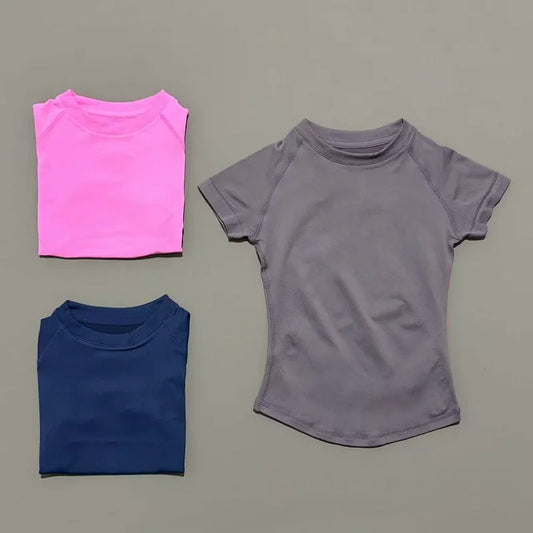 ApexFit Women’s Seamless Short Sleeve Sports Top | Breathable Gym, Running & Yoga Workout T-Shirt