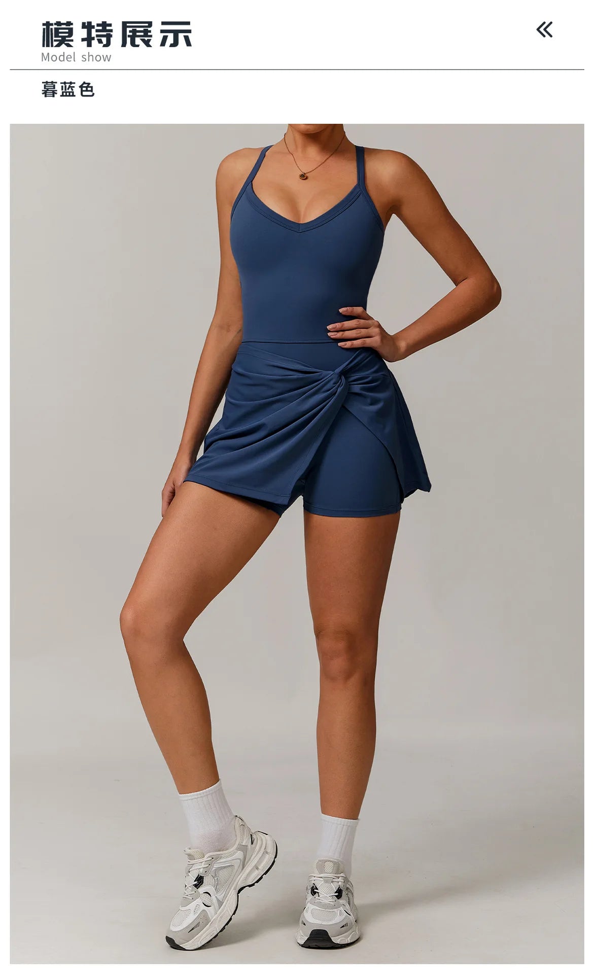 ApexFit Women’s Tennis Dress with Built-In Shorts & Pockets | Breathable Sleeveless Golf & Sports Dress