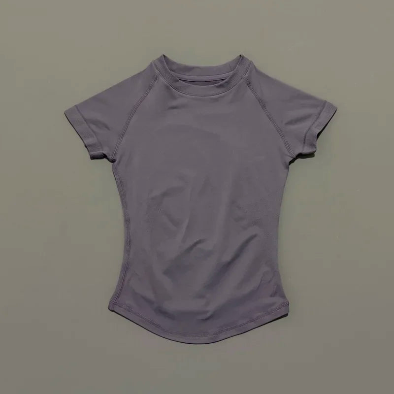 ApexFit Women’s Seamless Short Sleeve Sports Top | Breathable Gym, Running & Yoga Workout T-Shirt