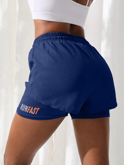 ApexFit Women’s High Waisted 2-in-1 Yoga Shorts | Running, Gym & Training Activewear Shorts