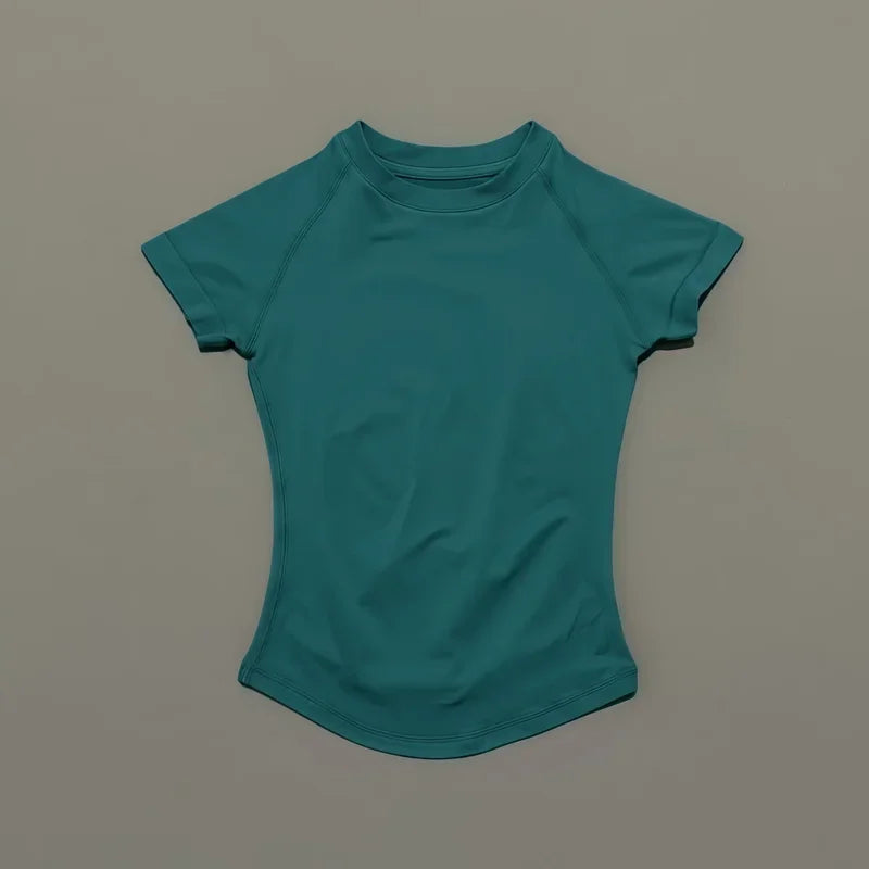 ApexFit Women’s Seamless Short Sleeve Sports Top | Breathable Gym, Running & Yoga Workout T-Shirt