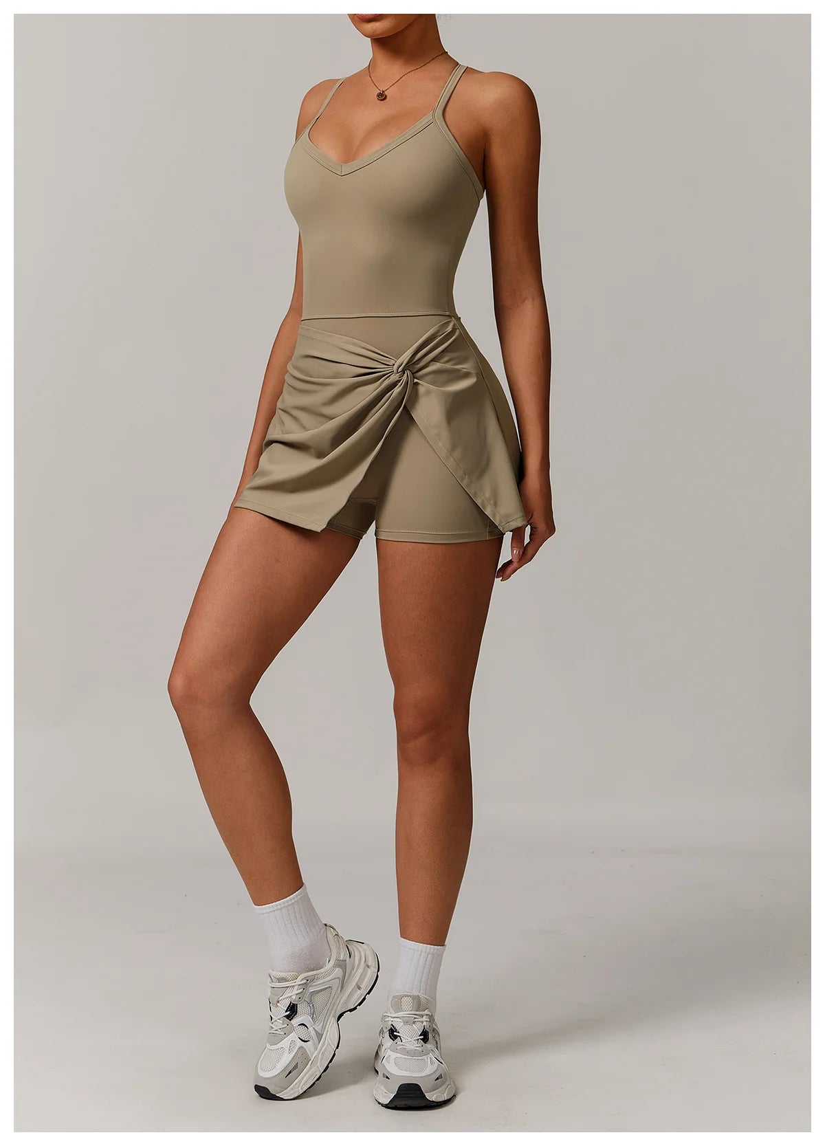 ApexFit Women’s Tennis Dress with Built-In Shorts & Pockets | Breathable Sleeveless Golf & Sports Dress