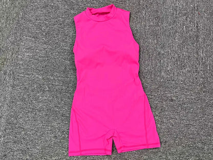 ApexFit Women’s Sleeveless Fitness Jumpsuit | Backless Yoga Bodysuit for Gym, Workout & Activewear