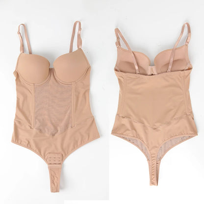 ApexFit SteelBone™ Full Body Shaper — Thong Bodysuit with Tummy Control & Back Support