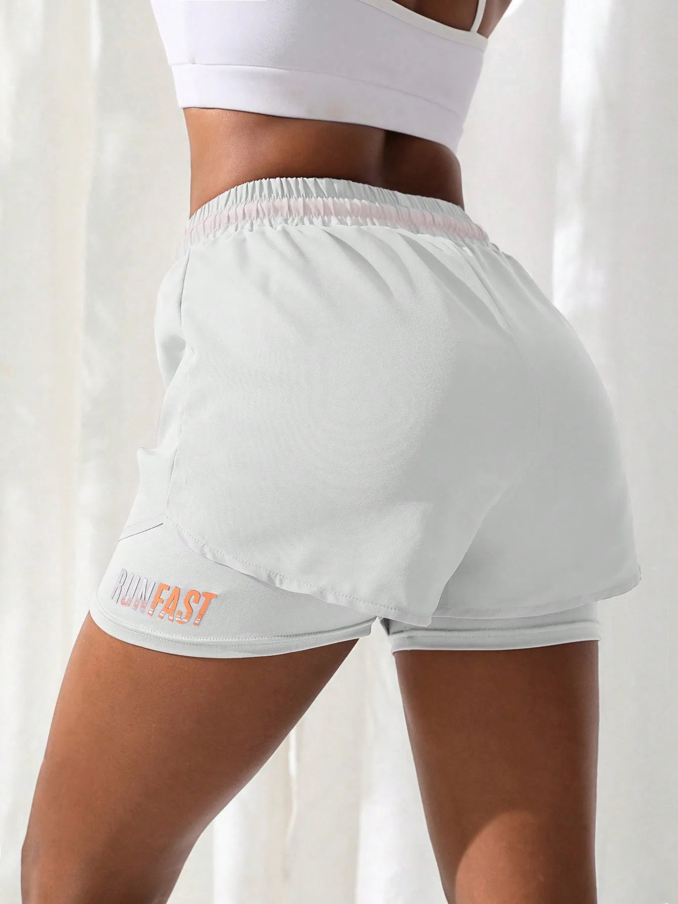 ApexFit Women’s High Waisted 2-in-1 Yoga Shorts | Running, Gym & Training Activewear Shorts