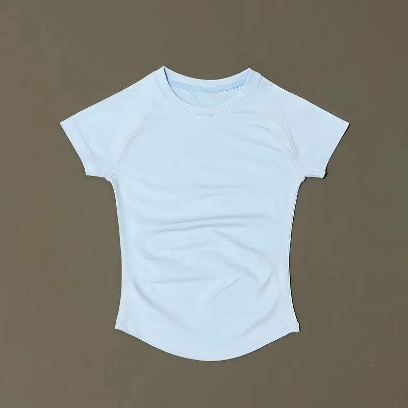 ApexFit Women’s Seamless Short Sleeve Sports Top | Breathable Gym, Running & Yoga Workout T-Shirt