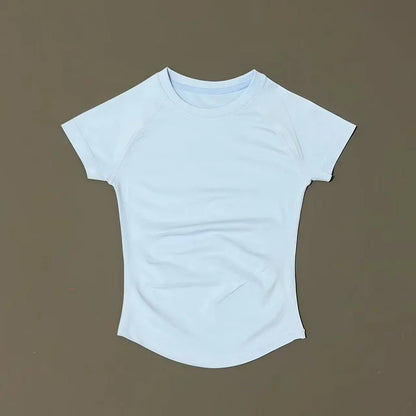 ApexFit Women’s Seamless Short Sleeve Sports Top | Breathable Gym, Running & Yoga Workout T-Shirt