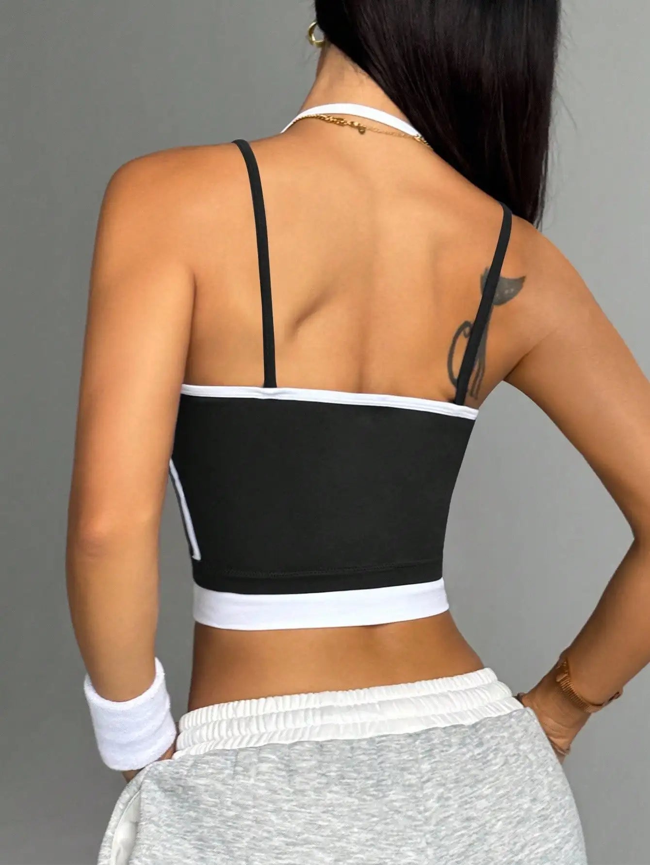 ApexFit Women’s Color Block Sports Bra | High Support Racerback Gym, Running & Yoga Top