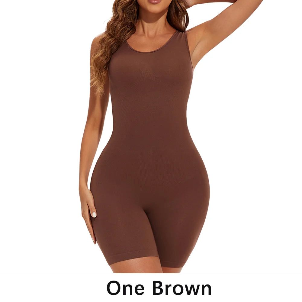 Full Body Shapewear Bodysuit – Tummy Control & Seamless Sculpting Shorts | ApexFit