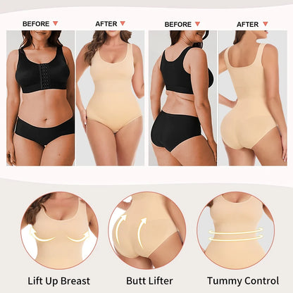 P lus Size Seamless Shapewear Bodysuit | ApexFit