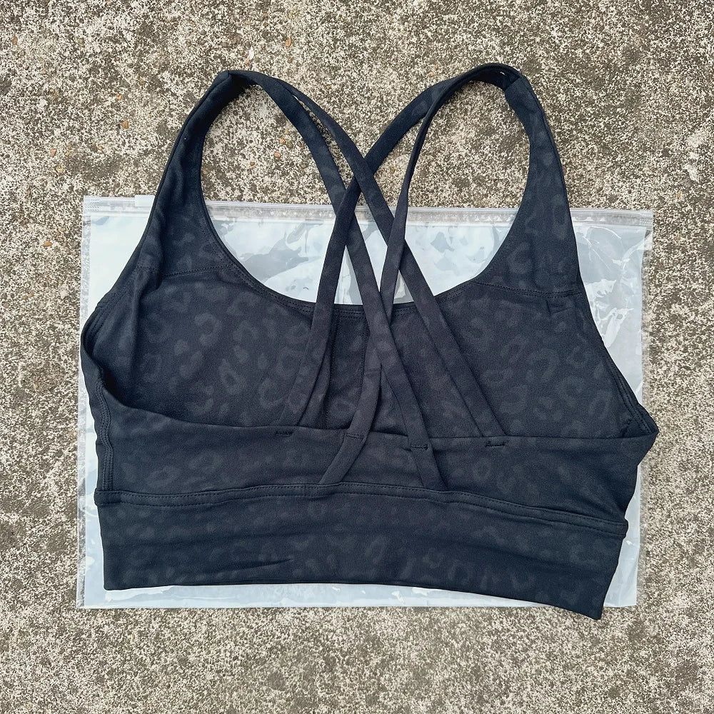 ApexFit Women’s Cross Back Sports Bra with Removable Pads | High Support Gym, Running & Yoga Top