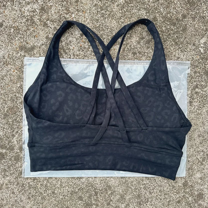 ApexFit Women’s Cross Back Sports Bra with Removable Pads | High Support Gym, Running & Yoga Top