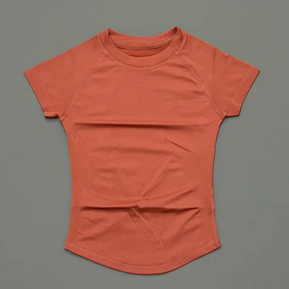 ApexFit Women’s Seamless Short Sleeve Sports Top | Breathable Gym, Running & Yoga Workout T-Shirt