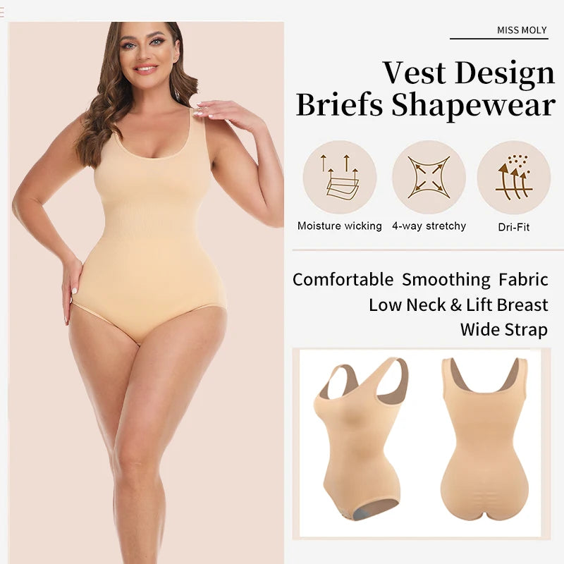 P lus Size Seamless Shapewear Bodysuit | ApexFit