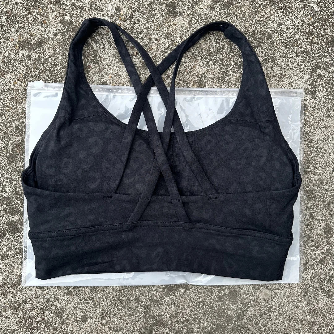 ApexFit Women’s Cross Back Sports Bra with Removable Pads | High Support Gym, Running & Yoga Top
