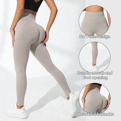 ApexFit Women’s Seamless High Waisted Yoga Leggings | Stretchy Breathable Gym & Workout Pants