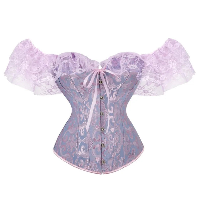 Pink Lace Overbust Corset | ApexFit